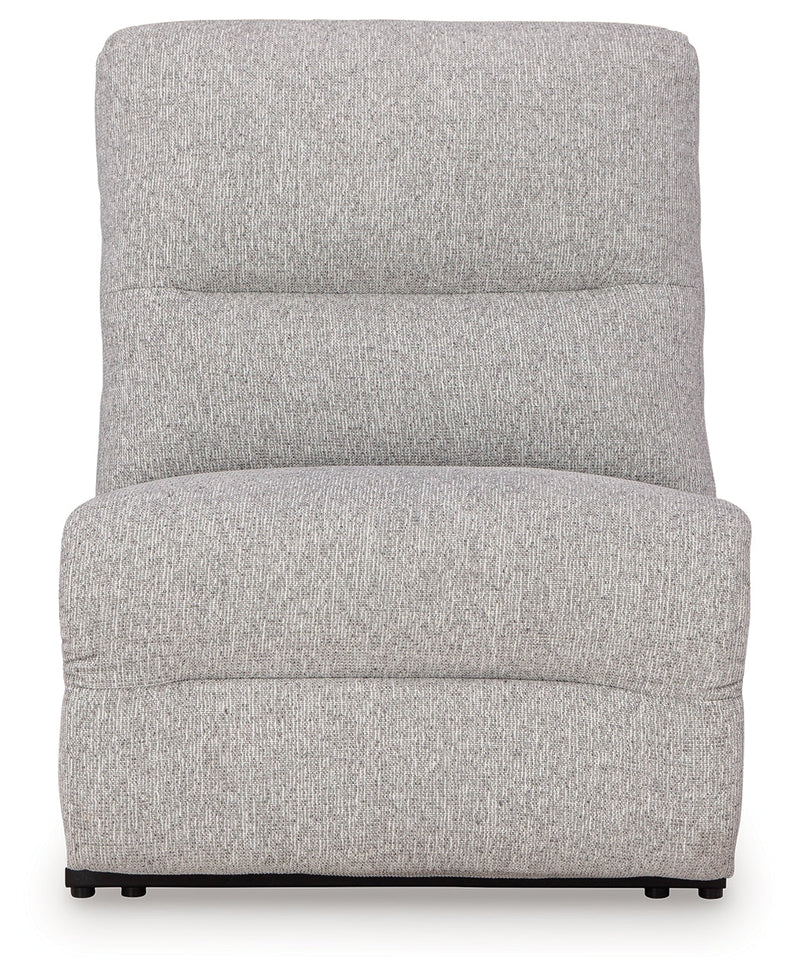 Acklen Place Pewter 6-Piece Power Reclining Sectional and Power Recliner from Ashley - Luna Furniture