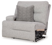 Acklen Place Pewter 6-Piece Power Reclining Sectional and Power Recliner from Ashley - Luna Furniture