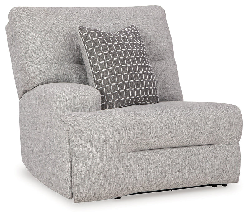 Acklen Place Pewter 6-Piece Power Reclining Sectional and Power Recliner from Ashley - Luna Furniture