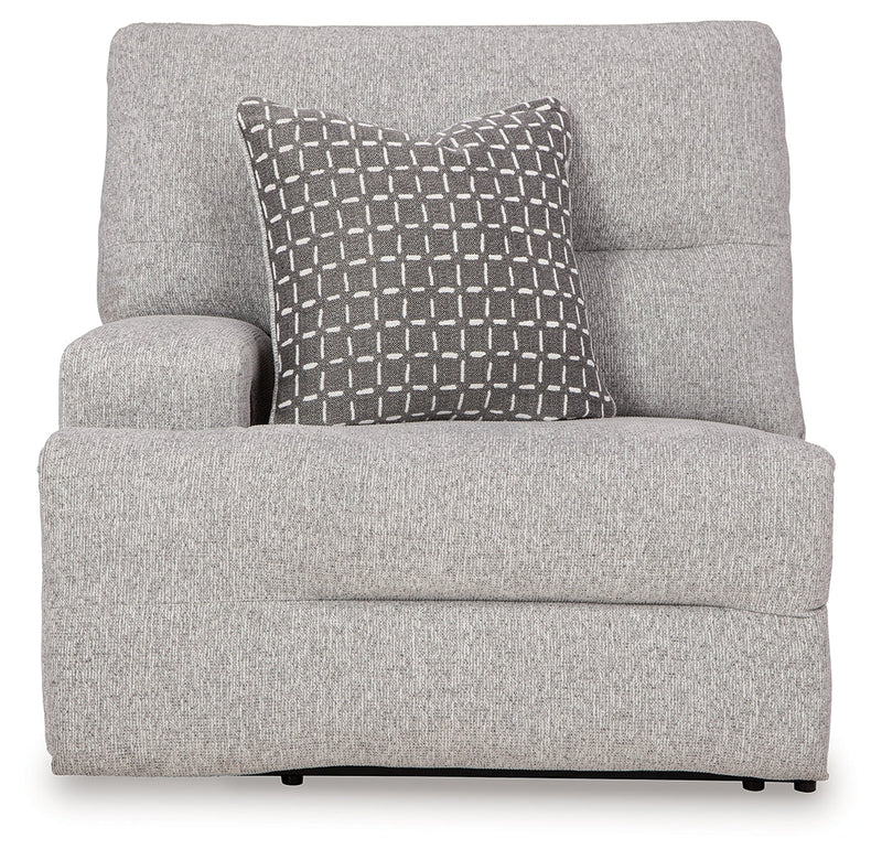 Acklen Place Pewter 6-Piece Power Reclining Sectional and Power Recliner from Ashley - Luna Furniture