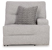 Acklen Place Pewter 6-Piece Power Reclining Sectional and Power Recliner from Ashley - Luna Furniture
