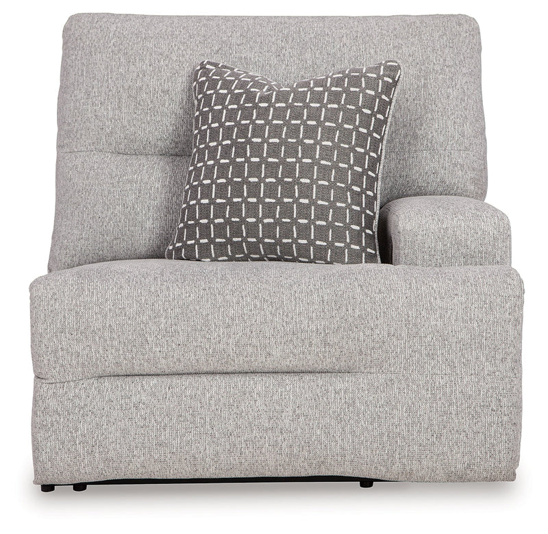Acklen Place Pewter 6-Piece Power Reclining Sectional and Power Recliner from Ashley - Luna Furniture