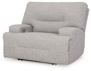 Acklen Place Pewter 6-Piece Power Reclining Sectional and Power Recliner from Ashley - Luna Furniture