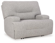 Acklen Place Pewter 6-Piece Power Reclining Sectional and Power Recliner from Ashley - Luna Furniture