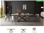 9368 Table Taupe with 1117 chairs SET - p12876