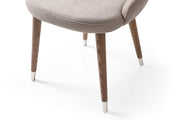 9368 Table Taupe With 1287 Chairs Set - Gate FurnitureDining Room Set