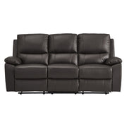 9368BRW*2 2pc Set: Sofa, Love - 9368BRW*2