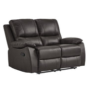 9368BRW*2 2pc Set: Sofa, Love - 9368BRW*2