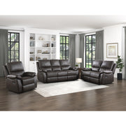 9368BRW-2 Double Reclining Love Seat - 9368BRW-2