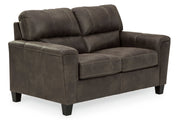 Navi Smoke Sofa, Loveseat and Recliner -  Ashley - Luna Furniture
