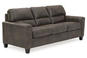 Navi Smoke Sofa, Loveseat and Recliner -  Ashley - Luna Furniture