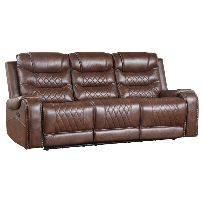 9405BR*2 2pc Set: Sofa, Love - 9405BR*2