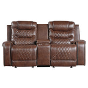 9405BR*2 2pc Set: Sofa, Love - 9405BR*2