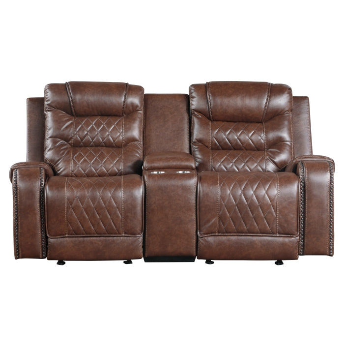 9405BR*2 2pc Set: Sofa, Love - 9405BR*2