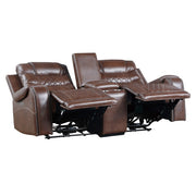9405BR-2PW Power Double Reclining Love Seat with Center Console, Receptacles and USB Ports - 9405BR-2PW