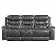 9405GY*2PW 2pc Set: Sofa, Love (Power) - 9405GY*2PW
