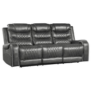 9405GY*2PW 2pc Set: Sofa, Love (Power) - 9405GY*2PW