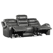 9405GY*2PW 2pc Set: Sofa, Love (Power) - 9405GY*2PW