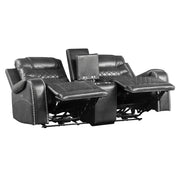 9405GY*2PW 2pc Set: Sofa, Love (Power) - 9405GY*2PW