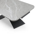 9422 Table with 1218 swivel Dark grey chairs SET - p13218