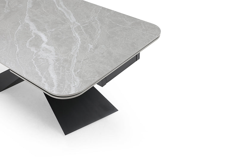 9422 Table with 1218 swivel Dark grey chairs SET - p13218
