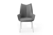 9422 Table with 1218 swivel Dark grey chairs SET - p13218