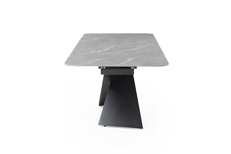9422 Table with 1218 swivel Dark grey chairs SET - p13218
