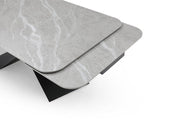 9422 Table with 1218 swivel Dark grey chairs SET - p13218