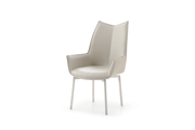 9436 Dining Table with 1218 swivel grey taupe chairs SET - p13300
