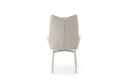 9436 Dining Table with 1218 swivel grey taupe chairs SET - p13300