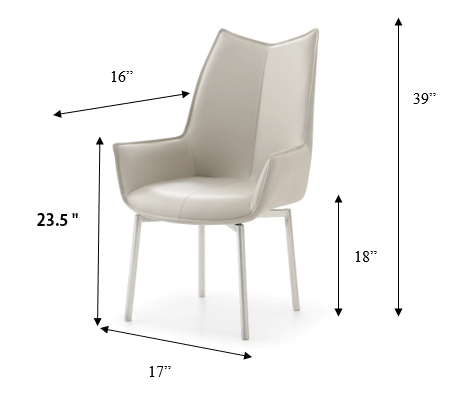 9436 Dining Table with 1218 swivel grey taupe chairs SET - p13300