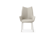 9436 Dining Table with 1218 swivel grey taupe chairs SET - p13300