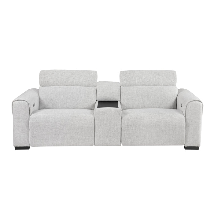 9455CLD-2CNPWH* (3)Power Double Reclining Love Seat with Center Console and Power Headrests,  Charging Ports - 9455CLD-2CNPWH*