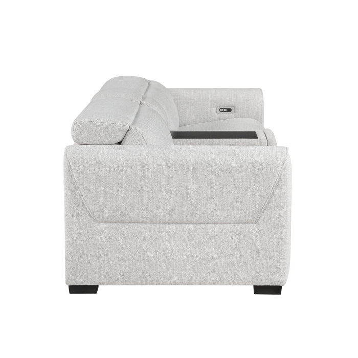 9455CLD-2CNPWH* (3)Power Double Reclining Love Seat with Center Console and Power Headrests,  Charging Ports - 9455CLD-2CNPWH*