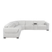 9455CLD*6LRRRPWH (6)6-Piece Modular Power Reclining Sectional with Power Headrests, Charging Ports - 9455CLD*6LRRRPWH