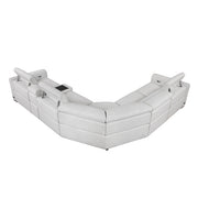 9455CLD*6LRRRPWH (6)6-Piece Modular Power Reclining Sectional with Power Headrests, Charging Ports - 9455CLD*6LRRRPWH