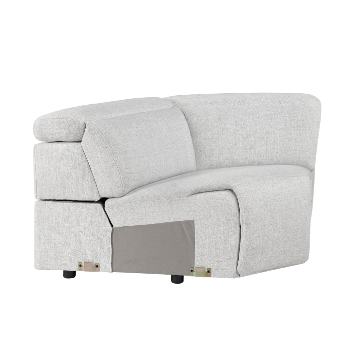 9455CLD*6LRRRPWH (6)6-Piece Modular Power Reclining Sectional with Power Headrests, Charging Ports - 9455CLD*6LRRRPWH