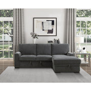 9468CC*2RC2L (2)2-Piece Sectional with Pull-out Bed and Right Chaise with Hidden Storage - 9468CC*2RC2L