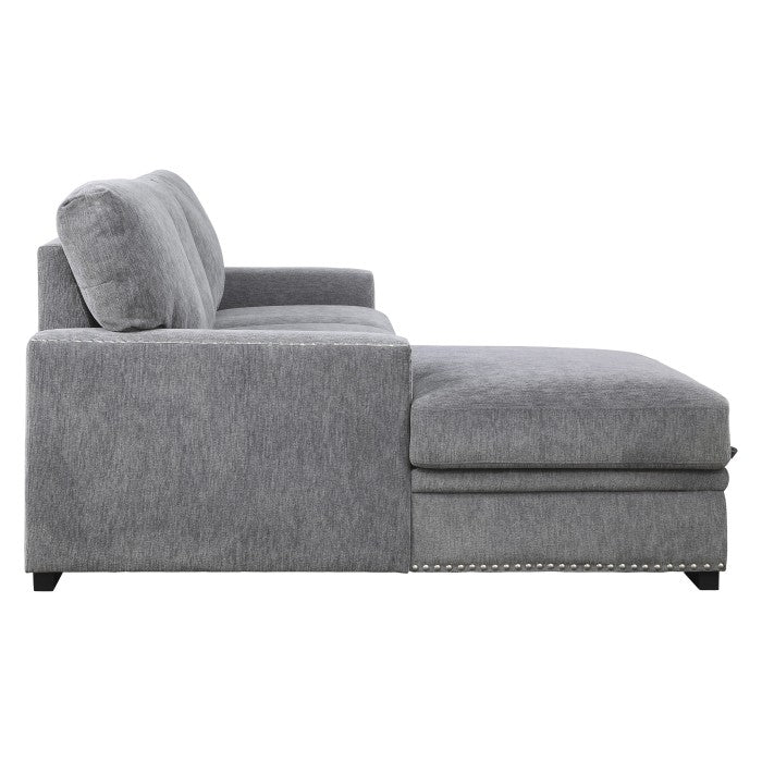9468DG*2LC2R (2)2-Piece Sectional with Pull-out Bed and Left Chaise with Hidden Storage - 9468DG*2LC2R