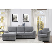 9468DG*2LC2R (2)2-Piece Sectional with Pull-out Bed and Left Chaise with Hidden Storage - 9468DG*2LC2R