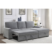 9468DG*2RC2L (2)2-Piece Sectional with Pull-out Bed and Right Chaise with Hidden Storage - 9468DG*2RC2L