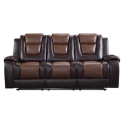 9470BR-3 Double Reclining Sofa with Center Drop-Down Cup Holders - 9470BR-3