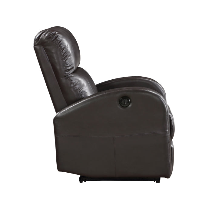 9478BRW-1PW Power Reclining Chair - 9478BRW-1PW