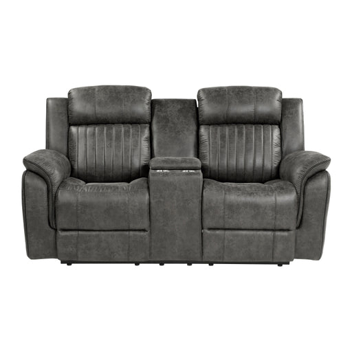 9479BRG-2 Double Reclining Love Seat with Center Console - 9479BRG-2