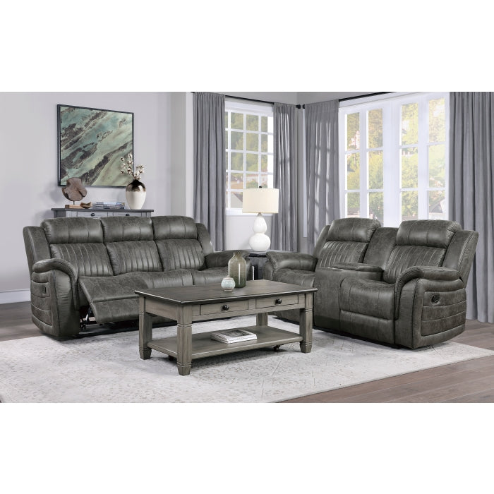 9479BRG-2 Double Reclining Love Seat with Center Console - 9479BRG-2