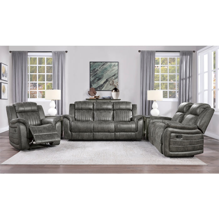 9479BRG-2 Double Reclining Love Seat with Center Console - 9479BRG-2