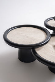 950 Black Travertine 3 Pc Coffee Table Set - Gate FurnitureCoffee Table