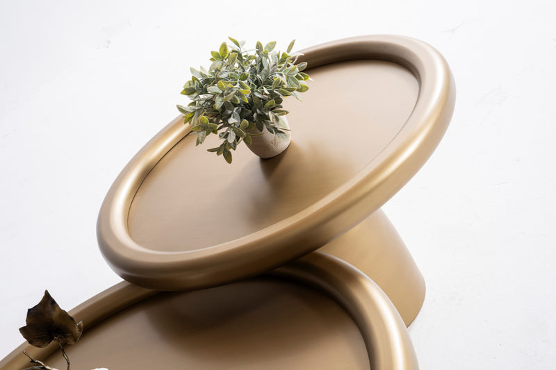 950 Gold 3 Pc Coffee Table Set - Gate FurnitureCoffee Table