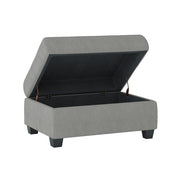 9507GRY-4 Storage Ottoman - 9507GRY-4
