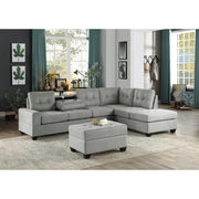 9507GRY-4 Storage Ottoman - 9507GRY-4